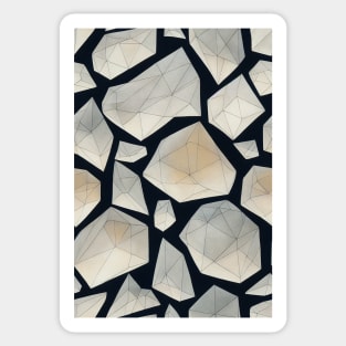 Jewel Pattern - Lowpoly Quartz, for a bit of luxury in your life! #5 Sticker